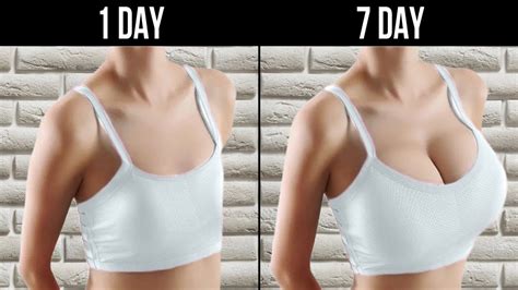 How To Lift Breast Size In 7 Days Do At Home Youtube