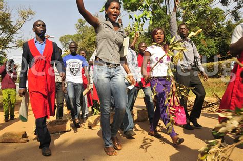 Makerere University students in solidarity march for Garissa university ...