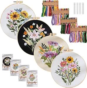 Sunoya St Ck Stickset Embroidery Kit Stickerei Set Anf Nger Sticken