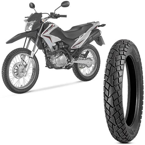 Par Pneu Moto Honda Bros Modelo Casas Bahia