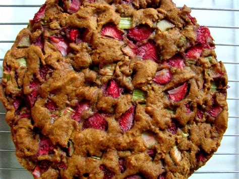 Cakewalk Vegan Monday Strawberry Rhubarb Cake