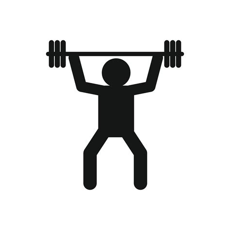 Weightlifting Icon In Simple Style 14210313 Vector Art At Vecteezy