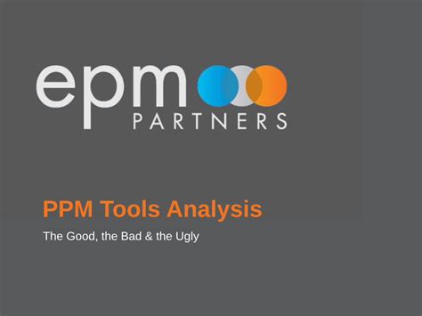 Pdf Ppm Tools Analysis Magic Quadrant For Integrated