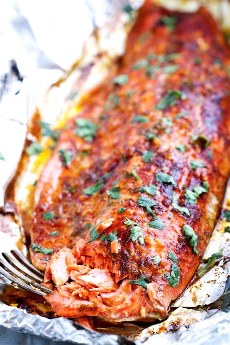 Chili Lime Baked Salmon In Foil Recipe Little Spice Jar