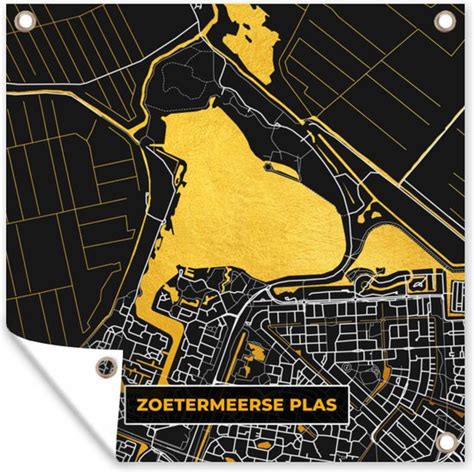 Tuin Poster Kaart Plattegrond Stadskaart Nederland Zoetermeerse