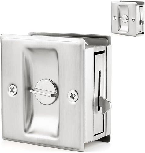 Schlage Lock Co Sc991b 619 Sliding Dr Lock Satin Nickel Schlage Door Handles