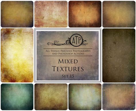 10 Fine Art Textures Mixed Set 15 Photography Overlays Digital