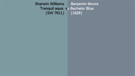 Sherwin Williams Tranquil Aqua Sw 7611 Vs Benjamin Moore Bachelor