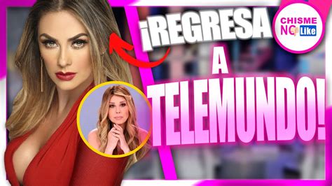 Se Confirma Exclusiva De Aracely Ar Mbula Vuelve A Telemundo Tiembla