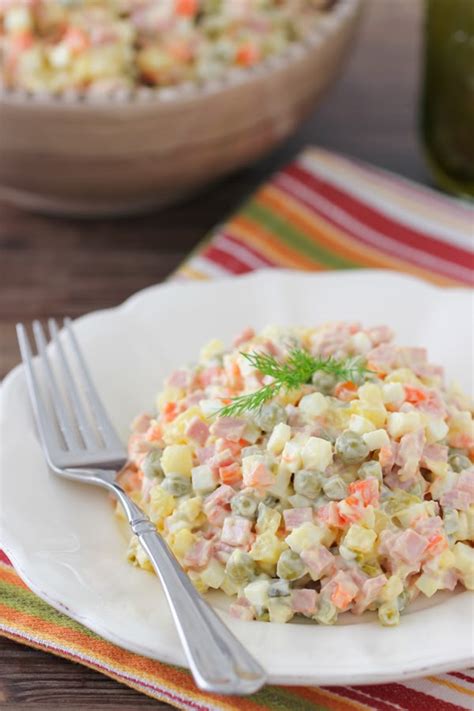 Russian Salad "Olivie" - Салат "Оливье" | Recipe | Russian recipes ...