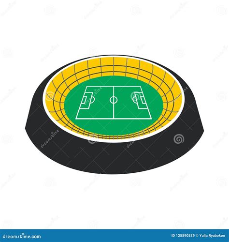 Football Round Stadium Icon Stock Illustration Illustration Of Event