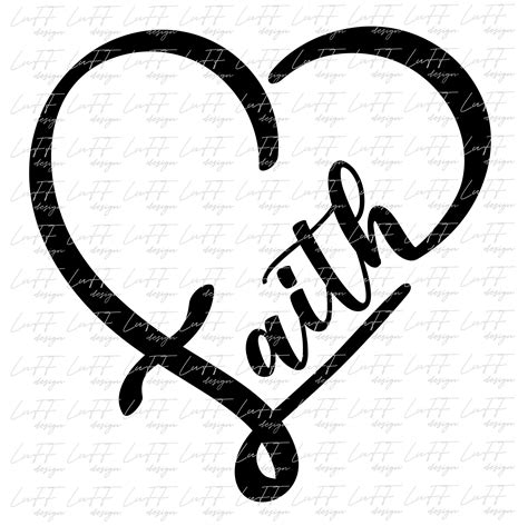 Faith Heart Svg Faith Svg Easter Svg Blessed Svg Religious Etsy