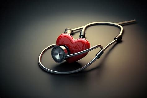 Premium Photo Stethoscope And A Red Heart