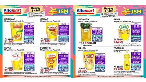 Harga Minyak Goreng Di Promo Jsm Alfamart Dan Superindo Januari