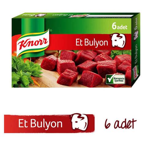 Knorr Bulyon Et Suyu 6 lı Tablet 60 Gr Ordu Sanal Market Gelsineve