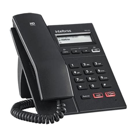 Aparelho Telefone Ip Voip Tip 125i Intelbras Com Poe Protocolo Sip 20