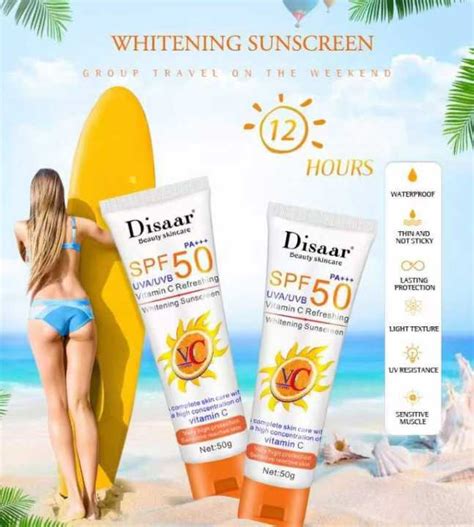 Ready Stock Disaar Vc Vitamin C Whitening Spf Sunscreen Lazada