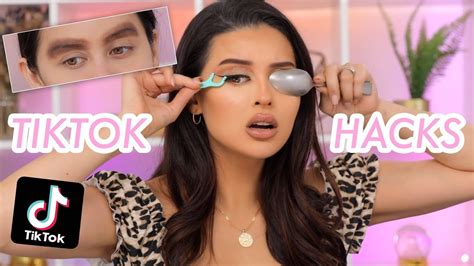 Testing Popular Tik Tok Makeup Hacks That You Need