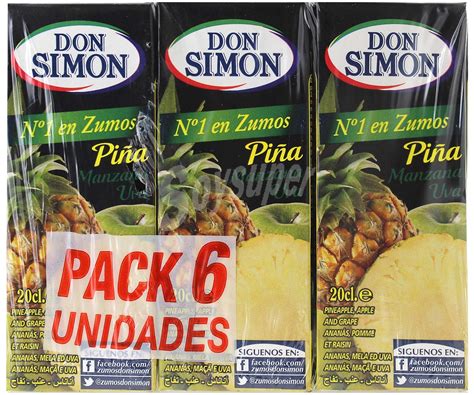 Don Sim N Zumo De Pi A Y Uva Con Vitamina C Pack De X Cl