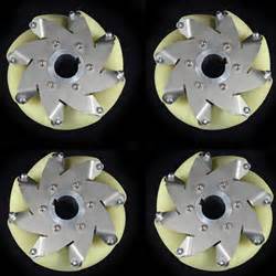 A Set 6 Inch Industrial Wheel Mecanum Wheel With 8 PU Roller 150KG Load