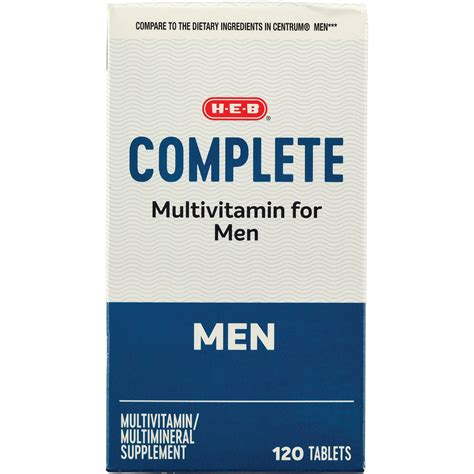 H E B Complete Multivitamin For Men Shop Multivitamins At H E B