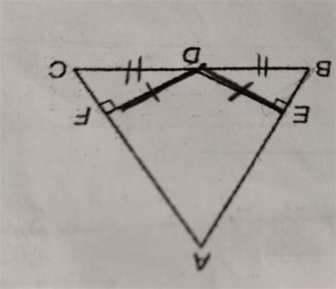 In The Given Figure De Df Bd Cd De Perpendicular To Ab And Df