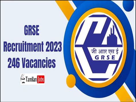 GRSE Trade Apprentice Recruitment 2023 Out Apply 246 Vacancies