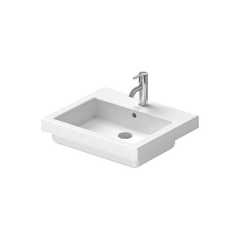 Duravit Vero Раковина 55x46 5см встраиваемая 1 отв с переливом цвет белый 0315550000