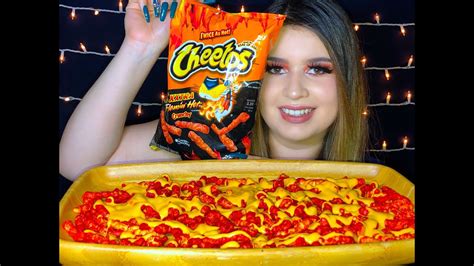 ASMR XXTRA HOT CHEETOS WITH CHEESE MUKBANG No Talking EATING SOUNDS