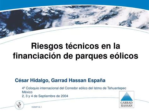 Ppt Riesgos T Cnicos En La Financiaci N De Parques E Licos