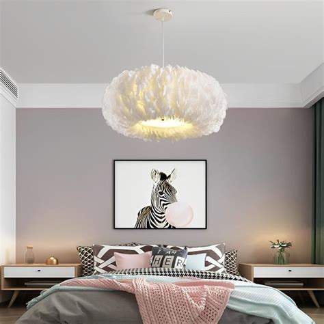 Minimalist Feathers White Creative Modern Pendant Lighting Chandelier