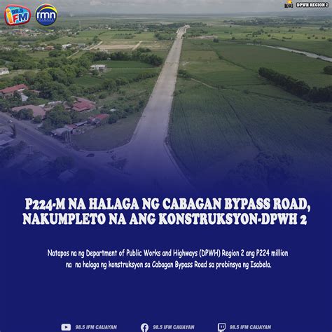 P224 M Na Halaga Ng Cabagan Bypass Road Nakumpleto Na Ang Konstruksyon