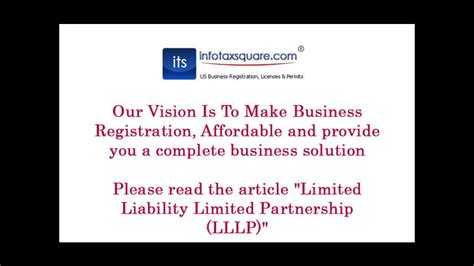 Limited Liability Limited Partnership Lllp Youtube