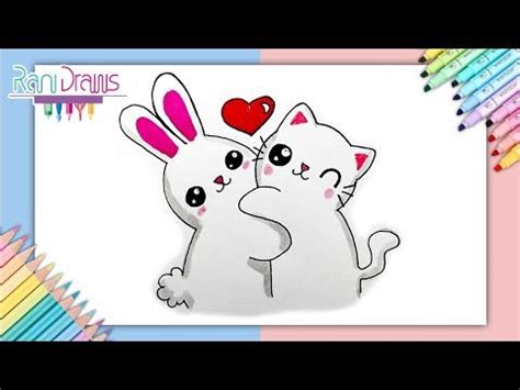 C Mo Dibujar Un Conejo Y Gato Kawaii Ideas De Dibujos Kawaii F Ciles