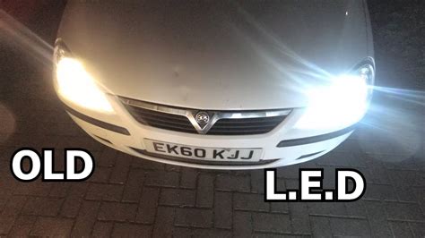 Led Headlight Upgrade Vauxhall Combo Corsa C Combo Mods Youtube