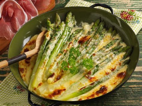 Berbackener Gr Ner Spargel Mit Mascarpone Rezept Rezepte