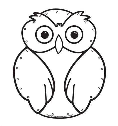 Owl Template Free Printable Printable Word Searches