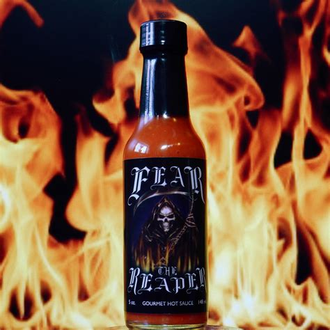 Sauce Works Fear The Reaper Hot Sauce The Flaming Hoop Chilies