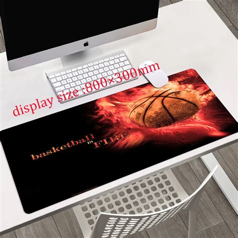 Basketball Printing XXL Mouse Pad Gamer Accessory Hot Large Desk Pads Computer Lock Edge