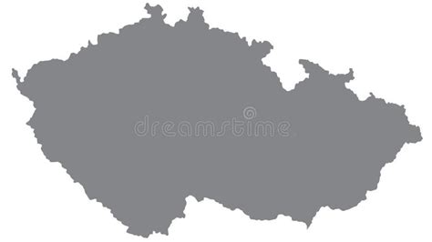 Czechia map outline stock vector. Illustration of logo - 79416824