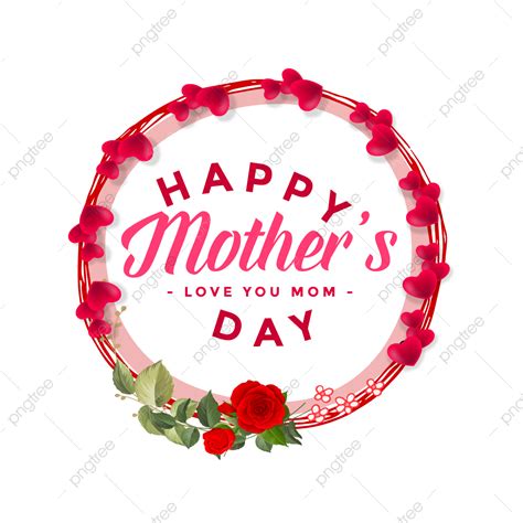 Mothers Day Frame Vector Png Images Mother S Day Frame Graphic Girl