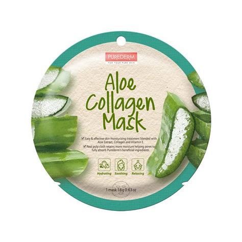 Purederm Aloe Collagen Mask Maseczka Kolagenowa W P Acie Aloes G