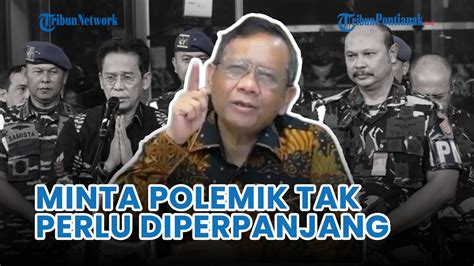 Mahfud Md Minta Polemik Kpk Tersangkakan Kabasarnas Dalam Kasus Suap