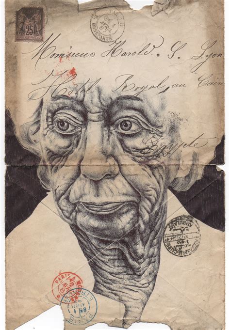 Mark Powell S Vivid Biro Pen Portraits On Antique Envelopes Interview