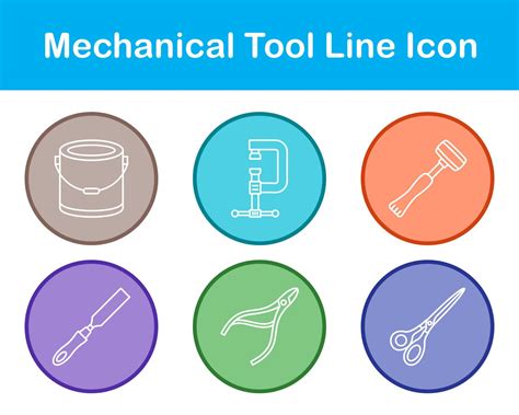 Mechanical Tool Vector Icon Set 21360034 Vector Art At Vecteezy