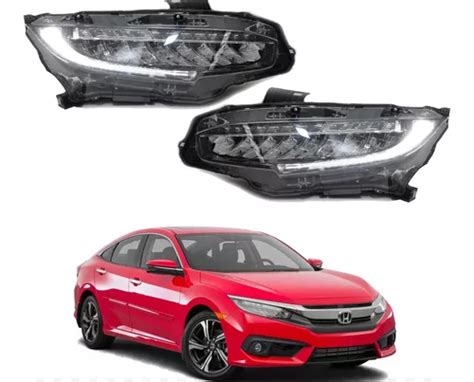 Faros Honda Civic Full Leds Env O Gratis