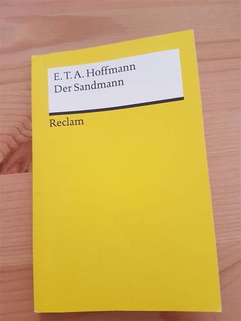 Der Sandmann E T A Hoffmann Kaufen Auf Ricardo