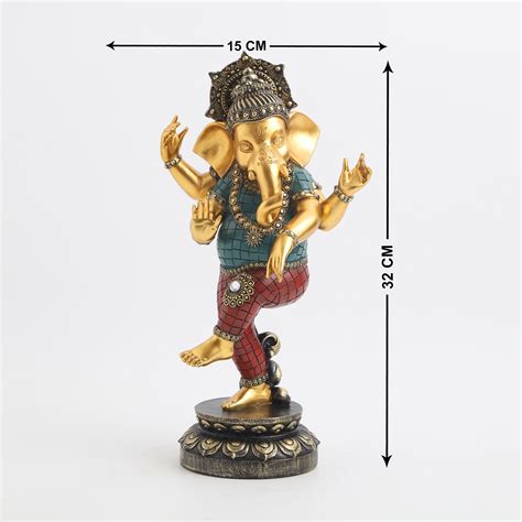 Buy Alpana Polyresin Dancing Ganesha Figurine From Home Centre At Just