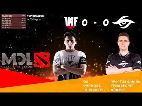 Esp Infamous Vs Og Mars Dota League Major Dia Youtube