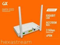 Wireless Or Wi Fi White Genexis GX Earth 2022 AC1200 ONT For Bsnl Ftth